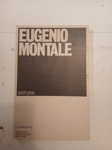 Satura eugenio montale - "satura",