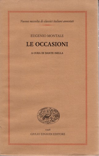 Occasioni eugenio montale - eugenio,