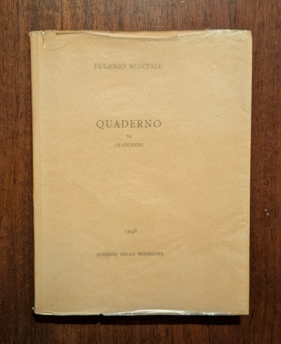 Eugenio montale quaderno di - -,